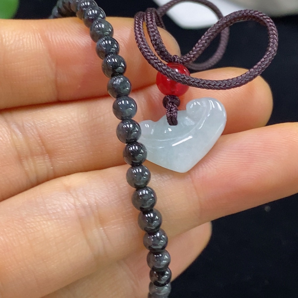 F35094019 Jadeite Bracelet/Ruyi Pendant Sell as a Lot Non-Gold