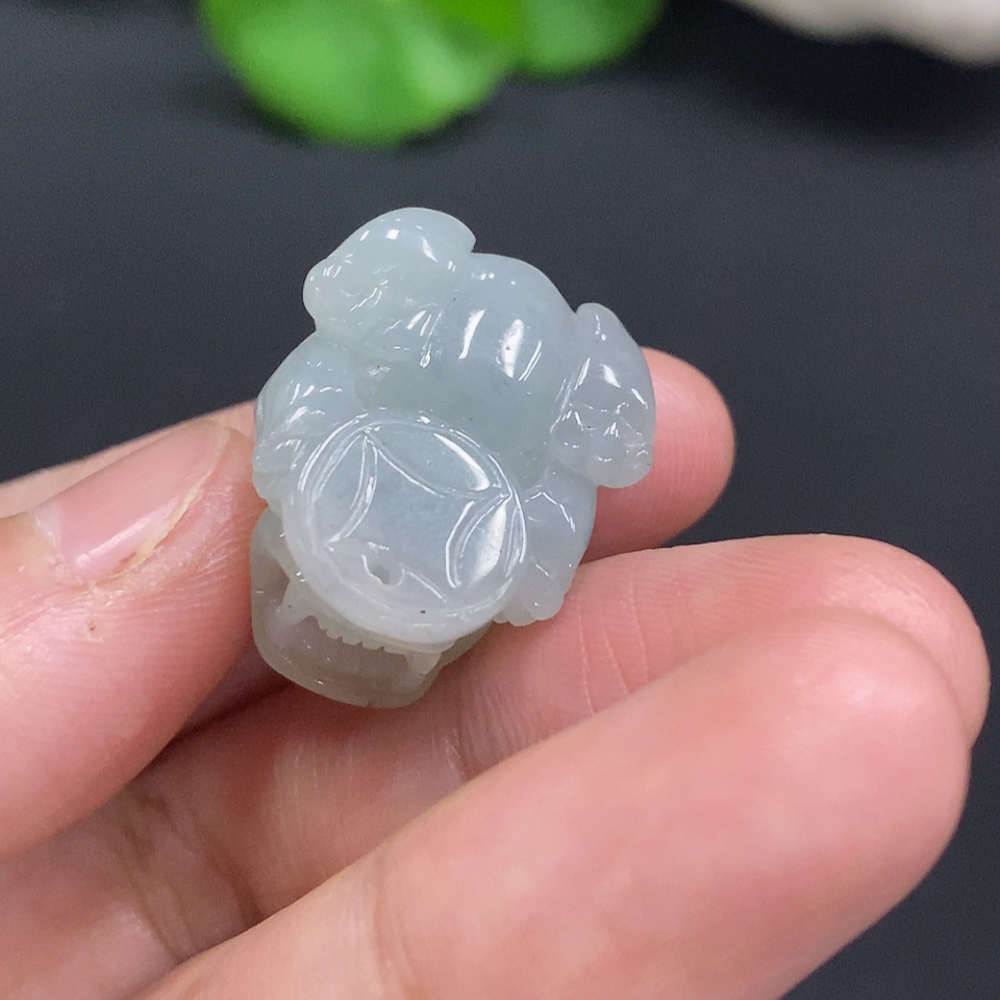 F30484266 Jadeite Pixiu Pendant, Total Weight Approx. 7.9g
