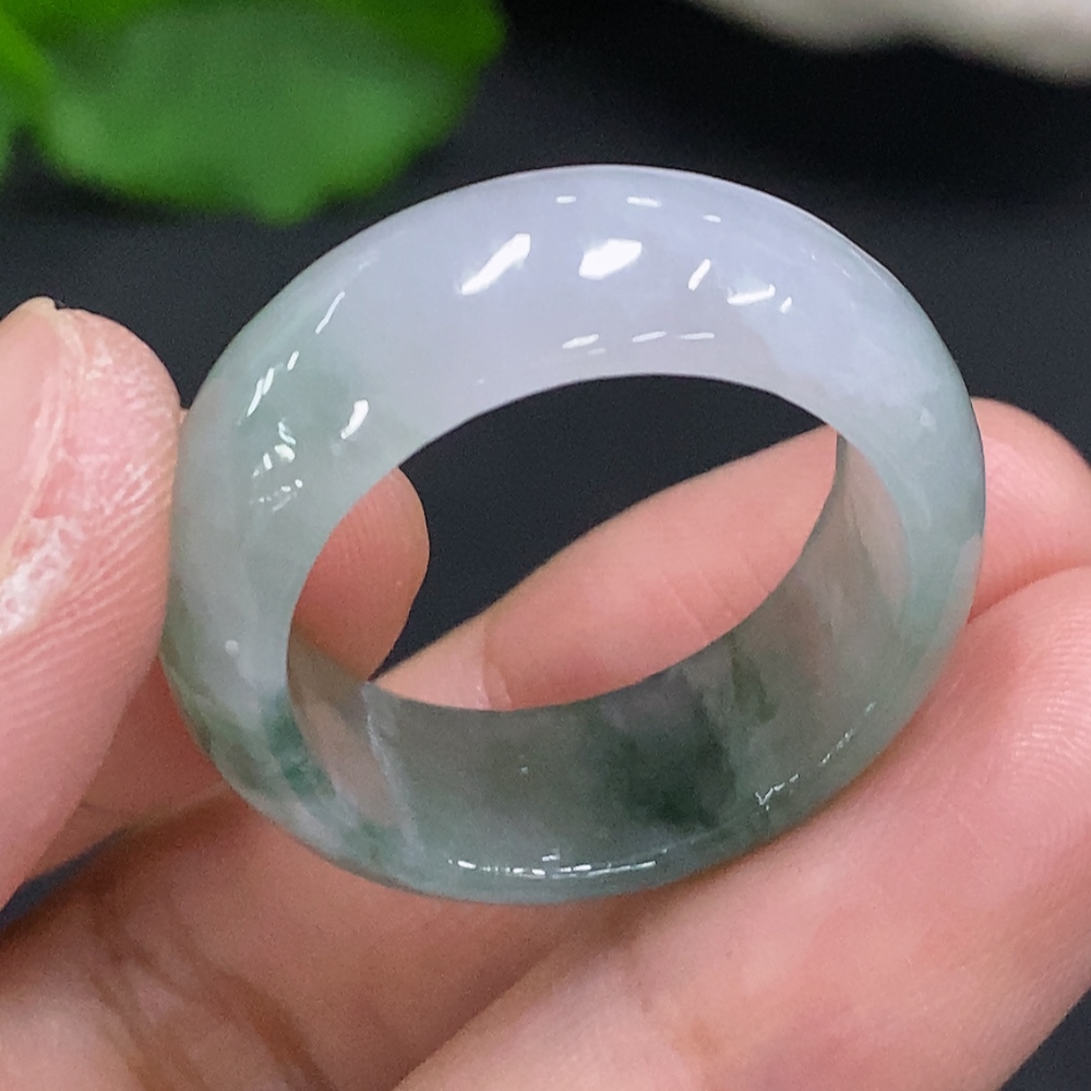F35107037 Jadeite Ring Size 27 Total Weight Approx. 8g