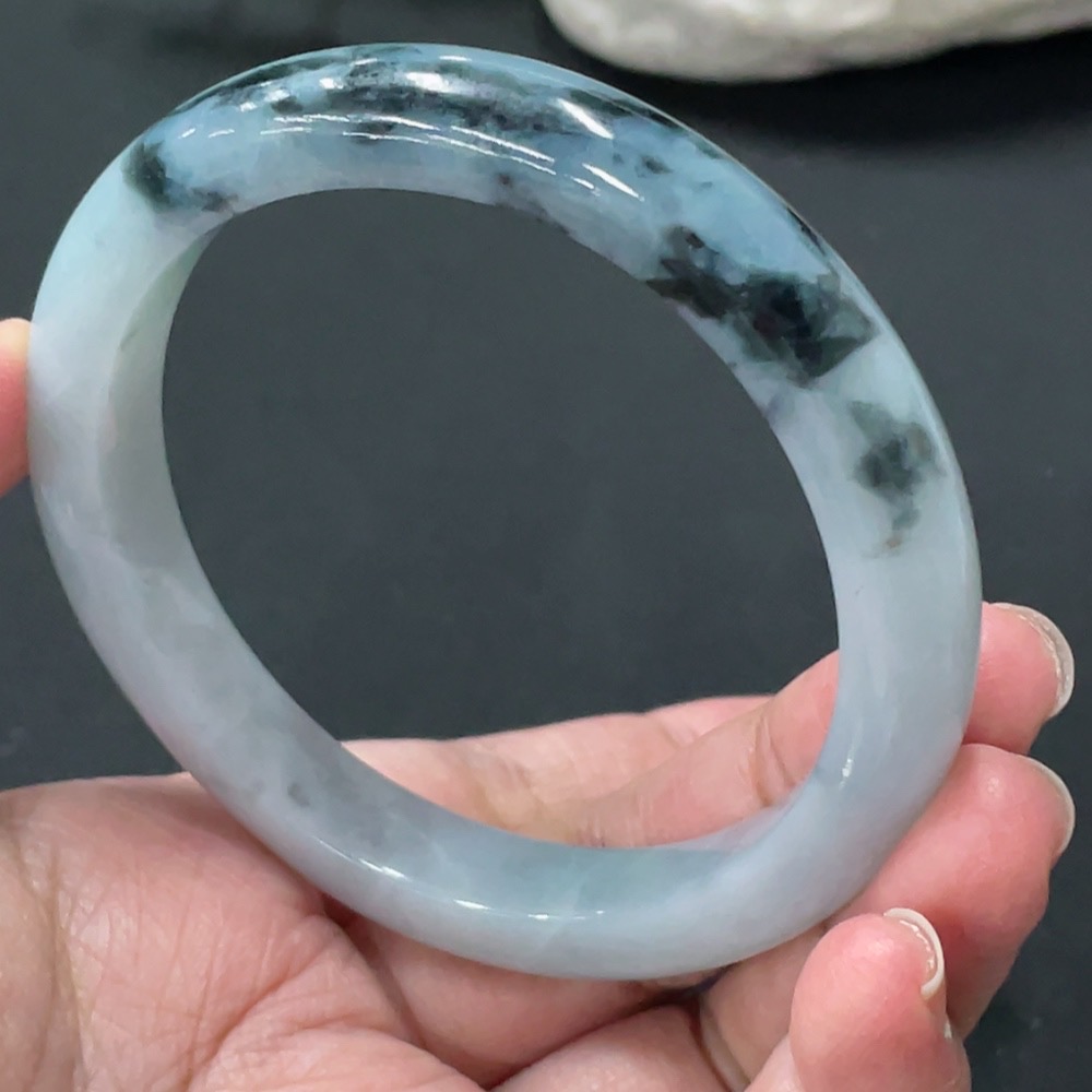 F33874817 Jadeite Circle Bracelet 58mm Diameter Total Weight Approx. 49.66g With Breakage