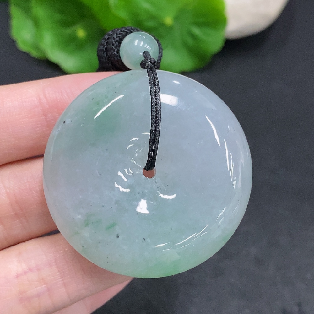 F34003425 Jadeite Safety Buckle, total weight with rope approx. 46.5g