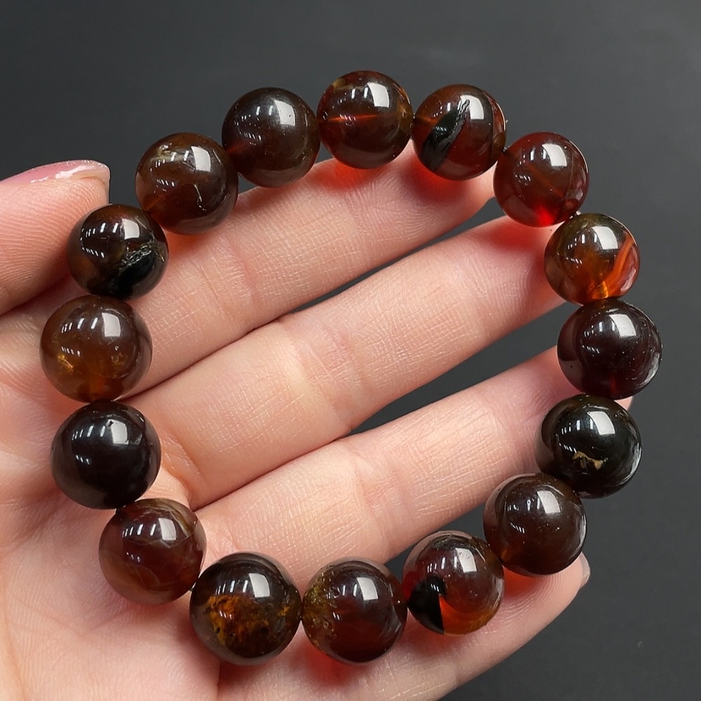 C26938037 Amber Beeswax Bracelet Total Weight Approx.16g Size 12.1mm