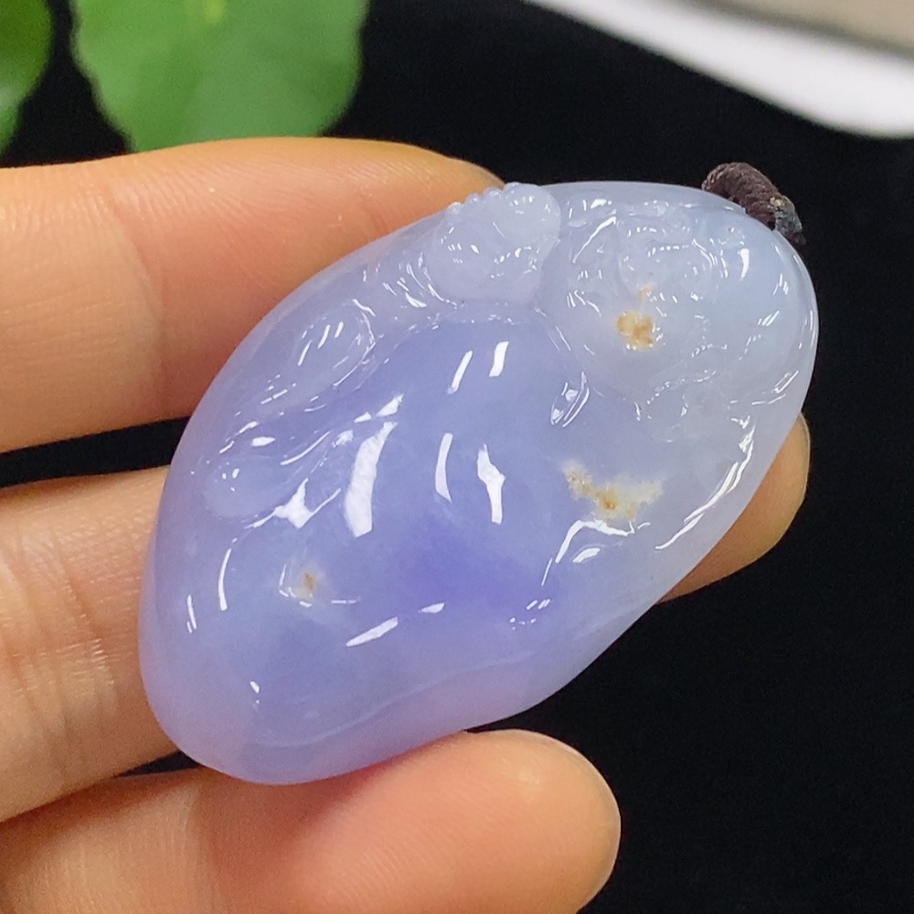 F34024672 Jadeite Buddha Pendant Total Weight Approx. 19.27g