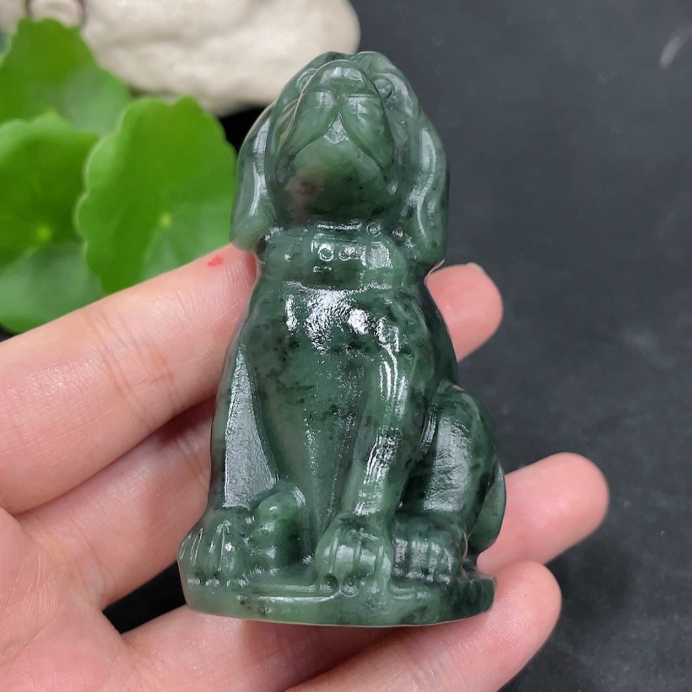 H30562096 Hetian Jade Ornament - Prosperity (Total weight: approx. 116.1g)
