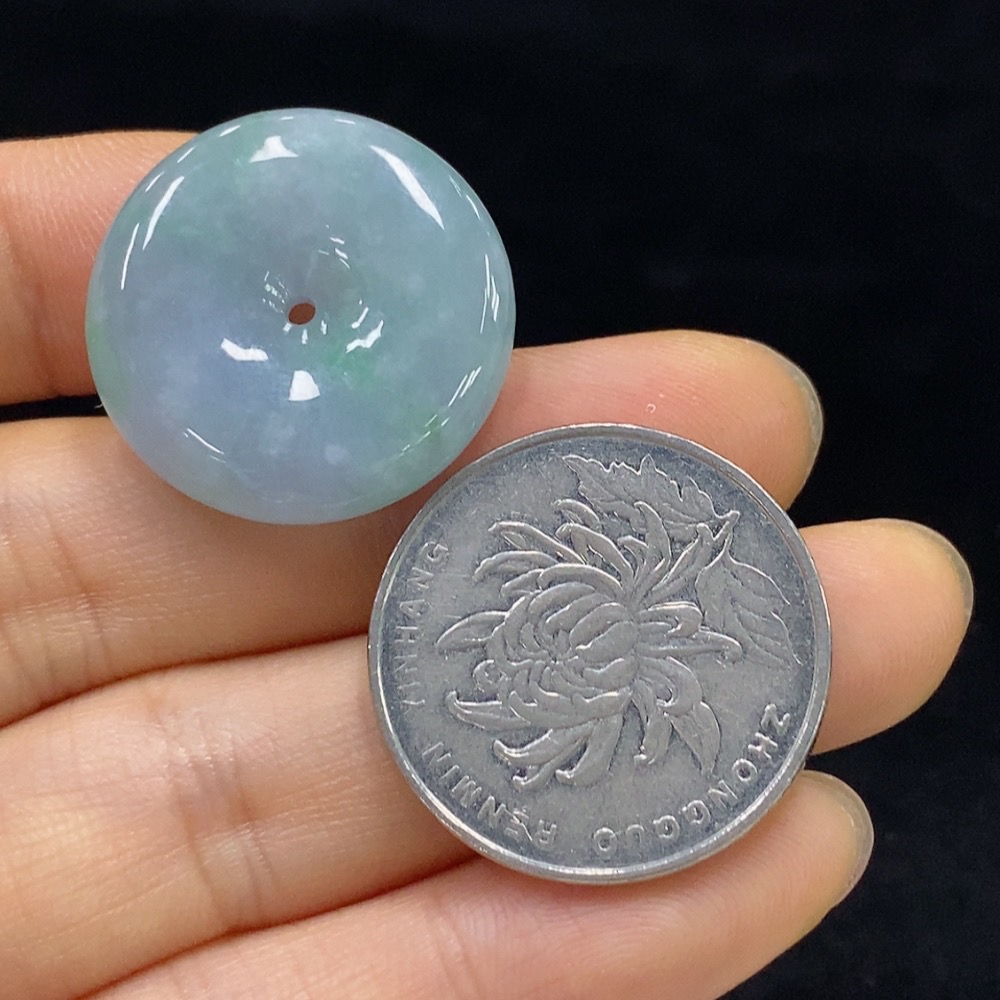 F31601173 Jadeite Peace Pendant, Total Weight Approx. 7.36g