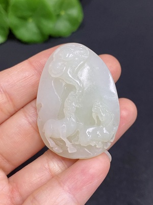 H31584407 Hetian Jade Pendant - All Wishes Fulfilled - Total Weight Approx. 19.6g