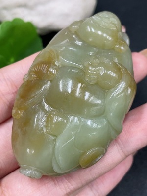 H32705555 Hetian Jade Pendant - Buddha - Total Weight Approx. 75.8g