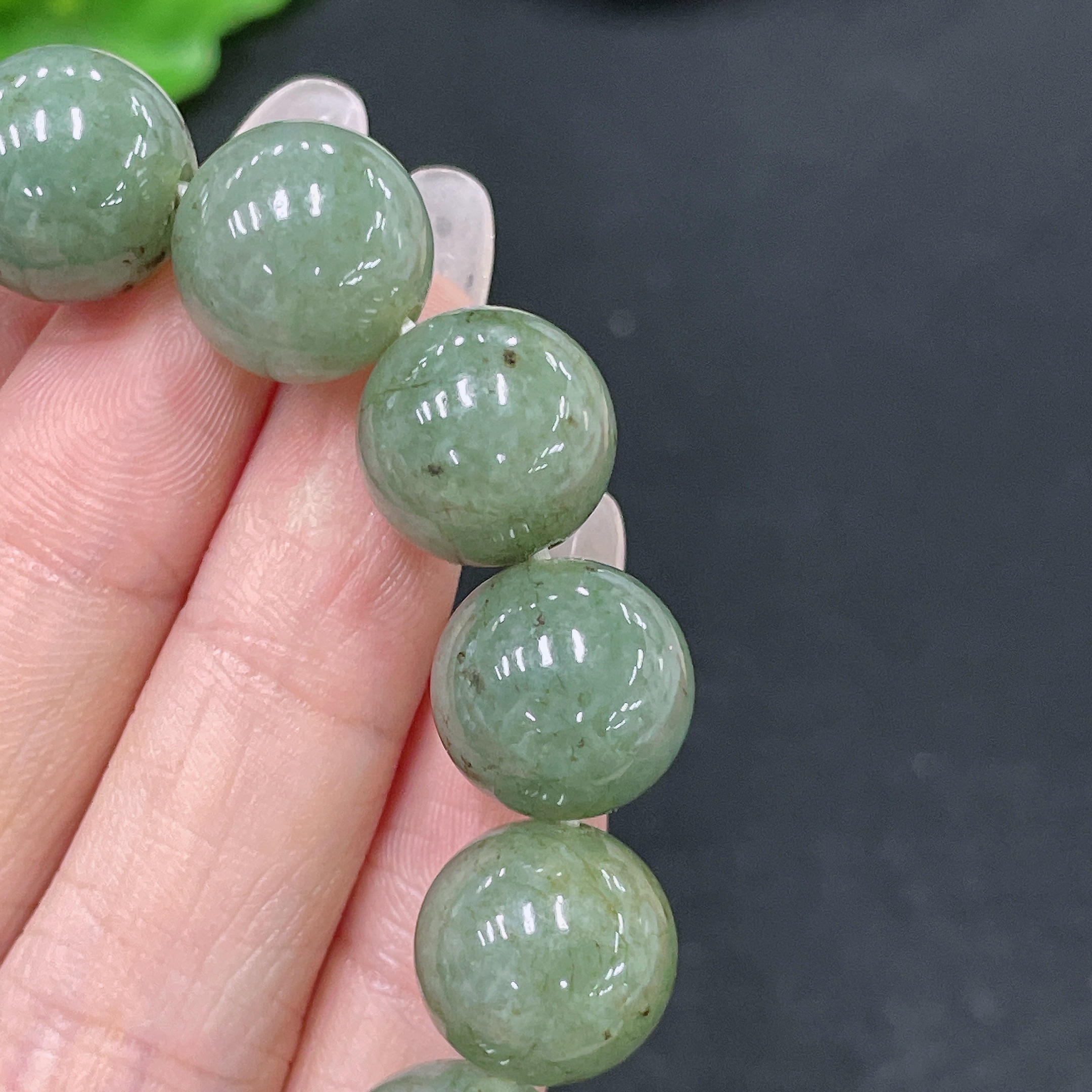 F35138779 Jadeite Bracelet Total Weight Approx. 67.8g Size About 13.6mm