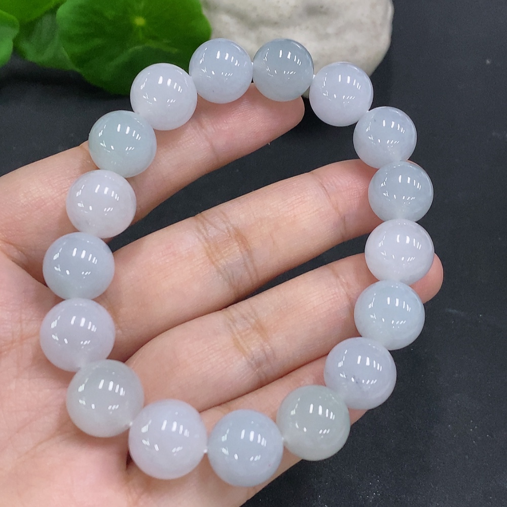 F34022340 Jadeite Bead Necklace Approx. 12mm Total Weight Approx. 54.4g