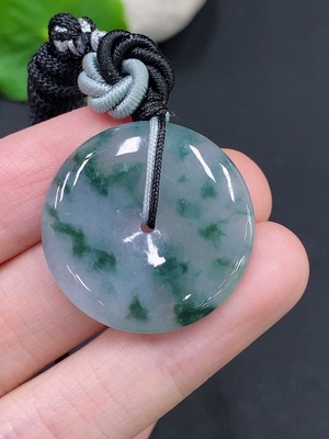 F24776525 Jadeite Peace Knot Total Weight Approx. 9.6g (Including Rope Weight)