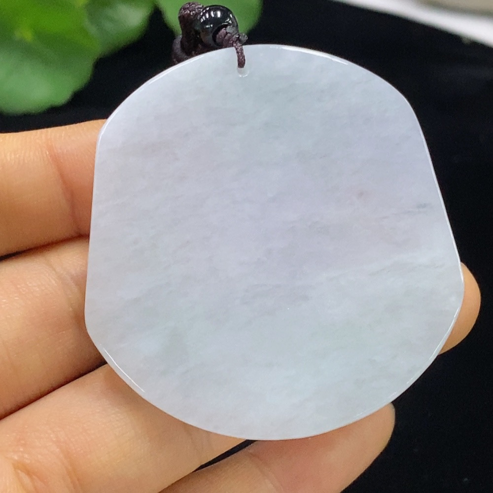 F34975220 Jadeite Guanyin Pendant Total Weight Approx. 30.2g (Beads Non-Natural) (Incl. Cord Weight)