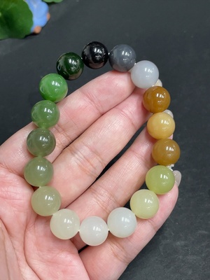 H30503151 Hetian Jade Bracelet, Size 11.8mm Approx., Total Weight About 45.3g