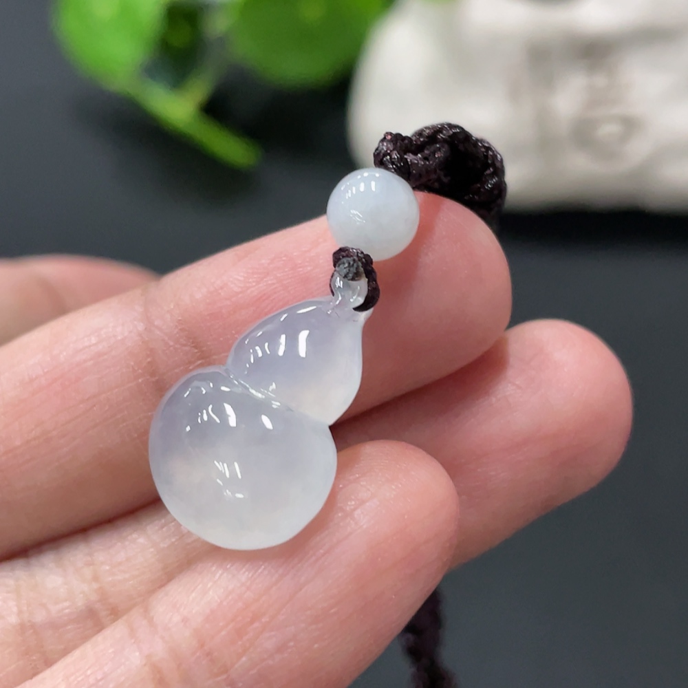 F33909959 Jadeite Gourd Pendant Total Weight Approx. 3.85g