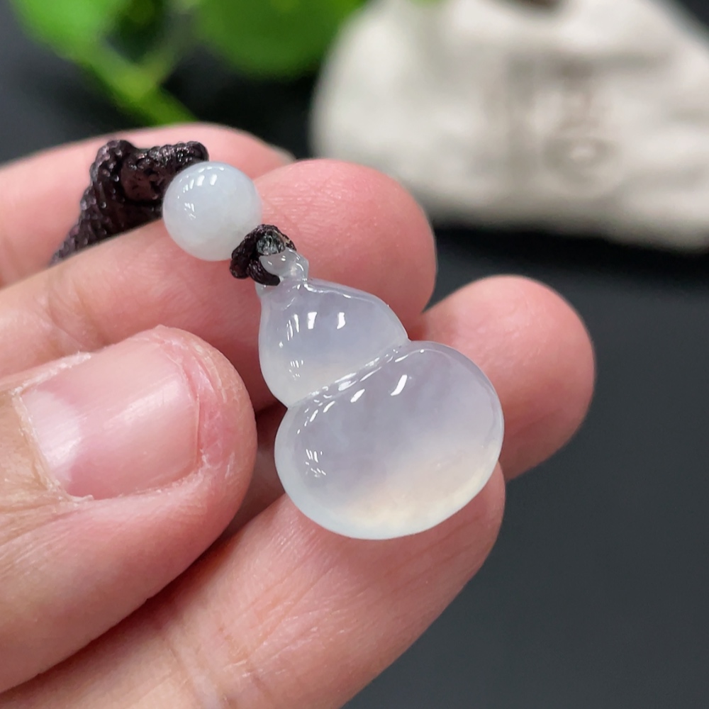 F33909959 Jadeite Gourd Pendant Total Weight Approx. 3.85g