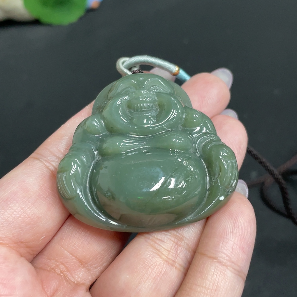 H33863885 Hetian Jade Pendant - Buddha