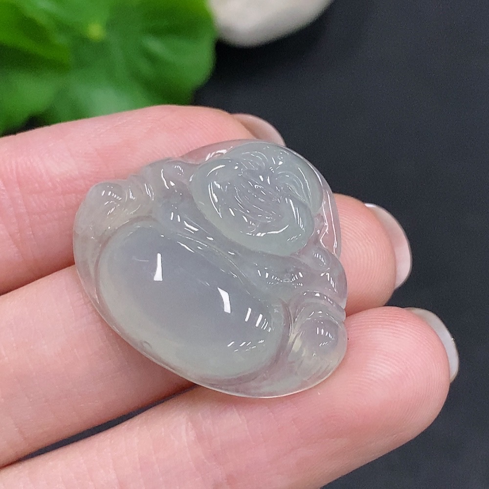 F34003348 Jadeite Buddha Pendant Total Weight About 5.8g