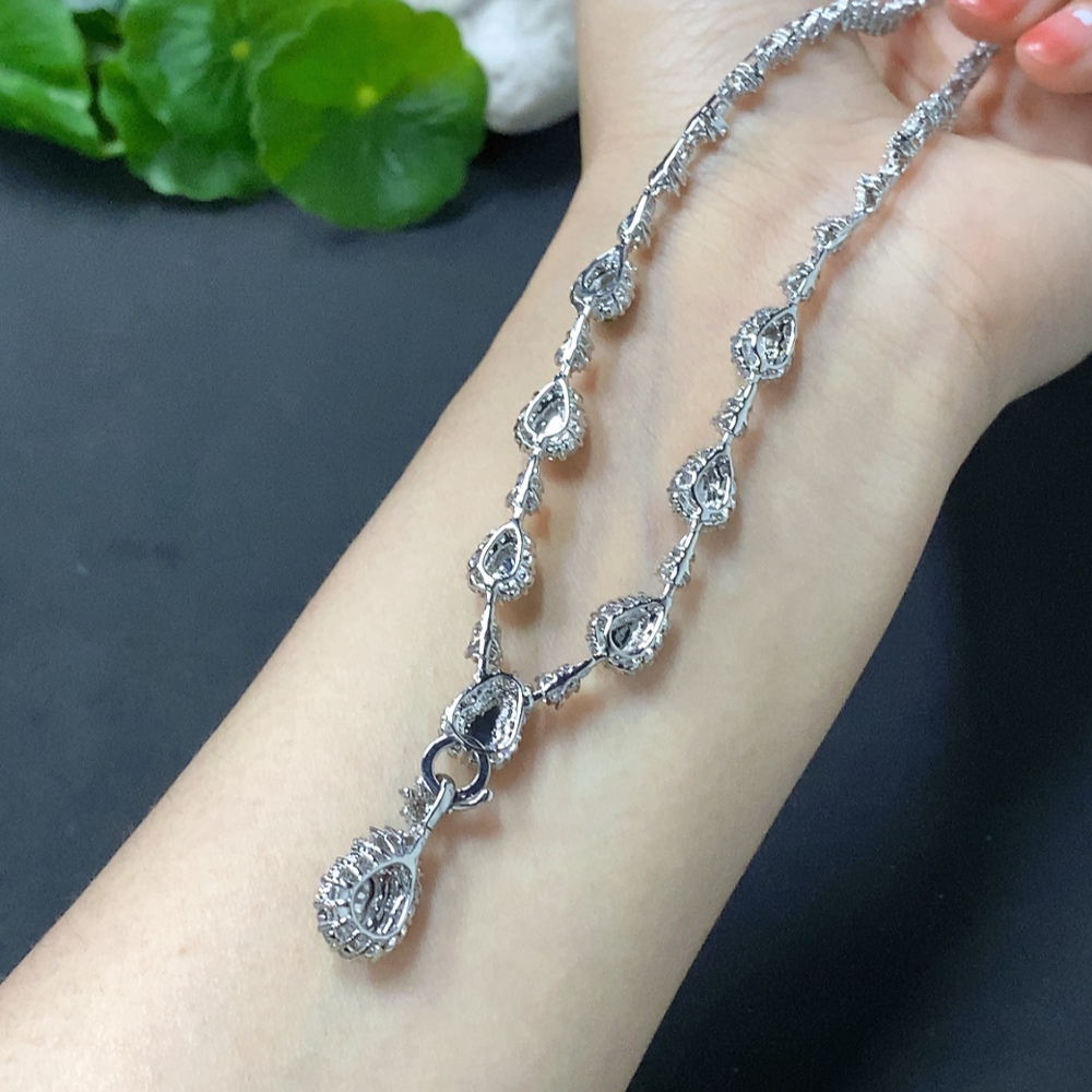 F17831518 Jadeite Gourd Inlaid Necklace 18k Gold Setting Total Weight Approx. 21.2g