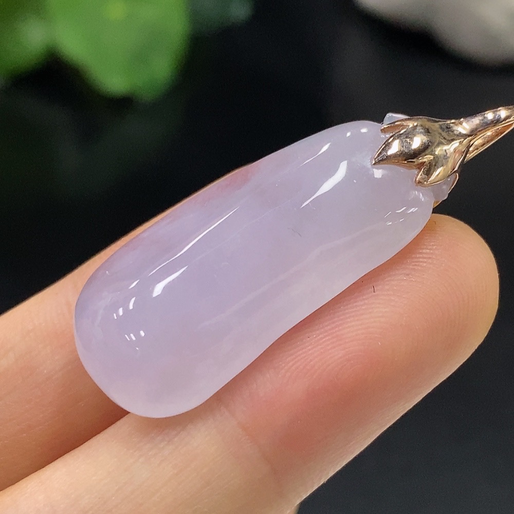 F22480999 Jadeite Fu Gua Pendant with 18K Gold, Total Weight Approx. 7.6g