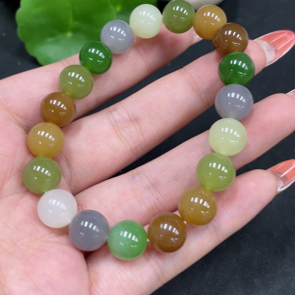H35084501 Hetian Jade Bracelet, Approx. 9.7mm, Total Weight About 29g