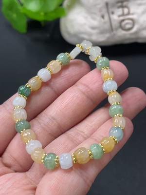 F35080949 Jadeite Beads 5.7mm Approx. Total Weight 9.96g Non-Gold Accessories