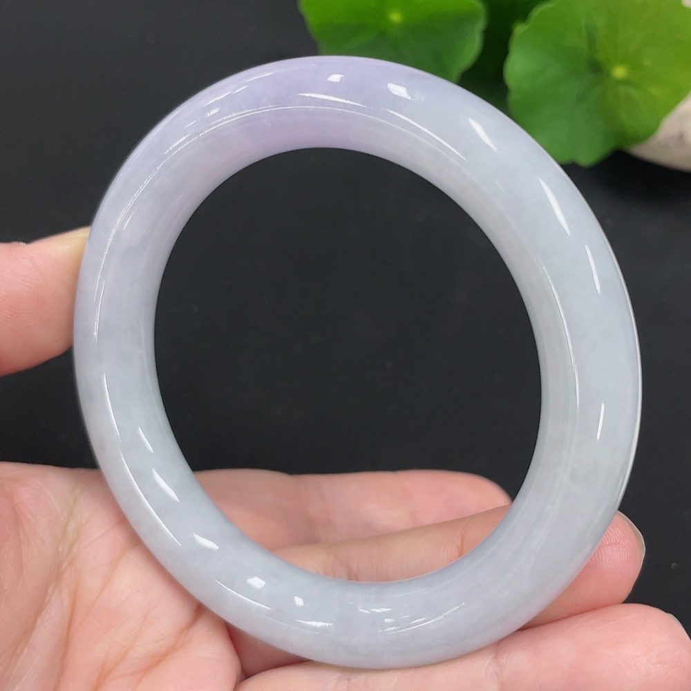 F27139290 Jadeite Round Bangle Size 55.7 Total Weight Approx. 62.8g