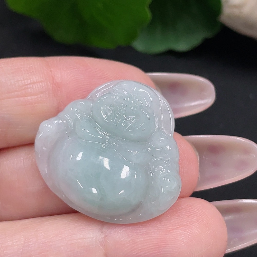 F34068815 Jadeite Buddha Pendant, Total Weight Approx. 5.8g