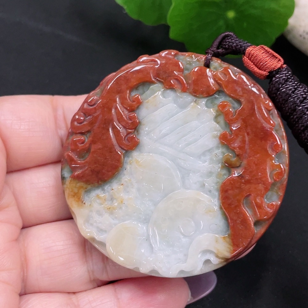 F34983192 Jadeite 'Eight Fragments' Pendant
