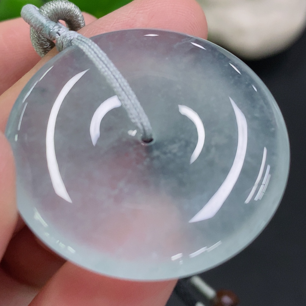 F33882433 Jadeite Safety Buckle, total weight including rope approx. 14.5g