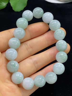 F34025373 Jadeite Bracelet Total Weight Approx. 50.13g Size About 12mm