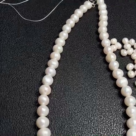 C33870937 Pearl bead necklace + loose beads, total weight approx. 59.17g, lot of 10+ pieces