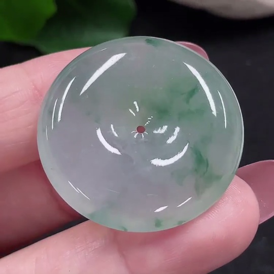 F32810084 Jadeite Safety Buckle Pendant, Total Weight Approx. 12.3g