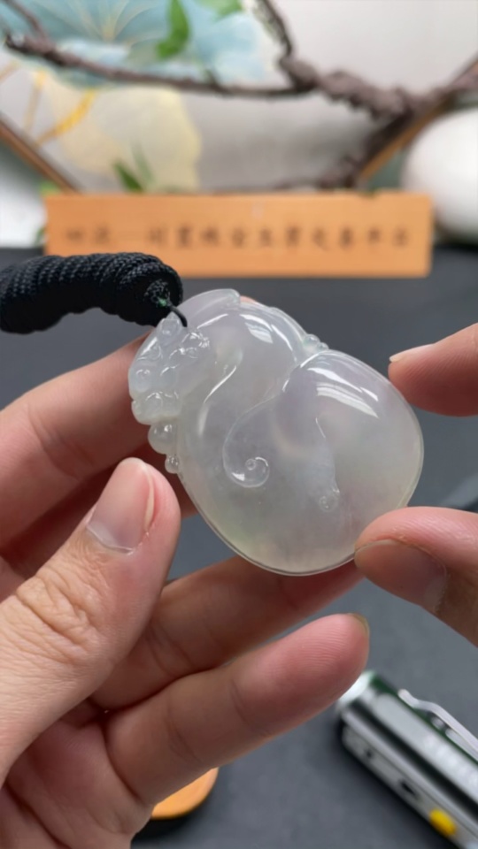 F21392928 Jadeite Pendant with Cord, Total Weight 29.6g