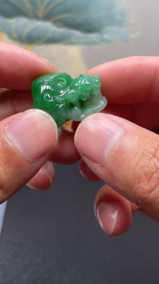 F33906168 Jadeite Pixiu Pendant Total Weight Approx. 9.5g