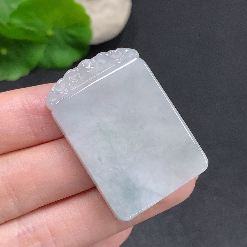 F34059847 Jadeite Antique Pendant Total Weight Approx. 21.2g