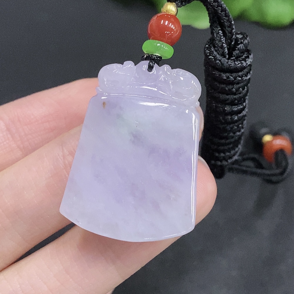F35123834 Jadeite Antique Pendant Total Weight Approx. 13.4g (Including Rope Weight) Beads Not Jadeite