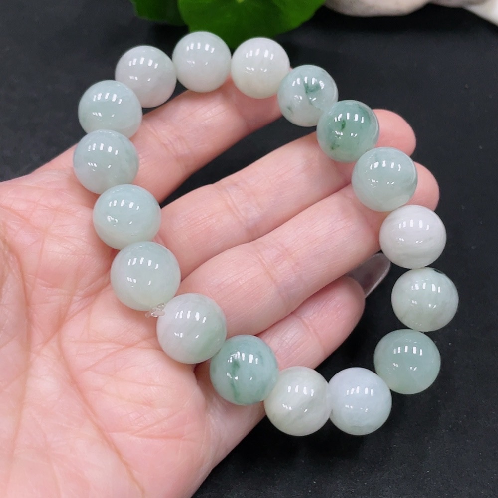 F35129012 Jadeite Bracelet, Approx. 12.5mm, Total Weight Approx. 58.4g