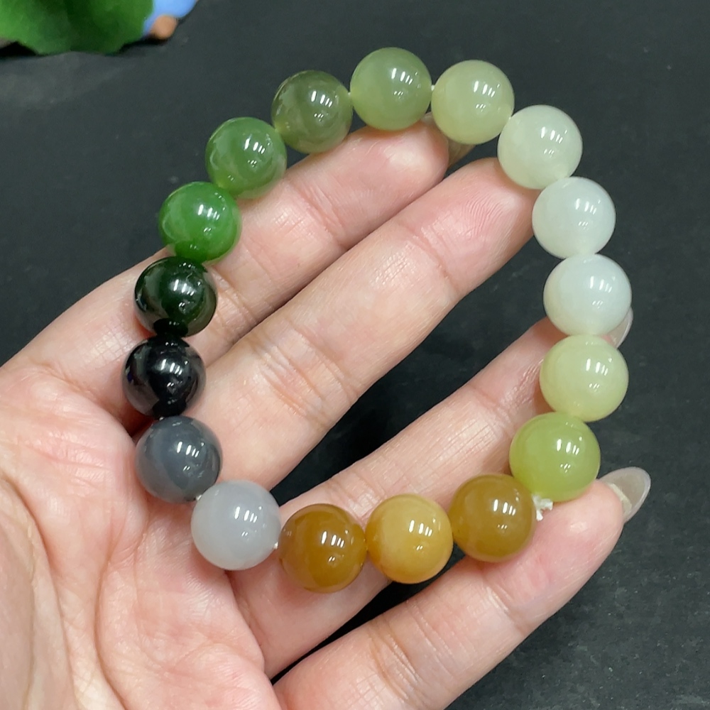 H30503151 Hetian Jade Bracelet, Size 11.8mm Approx., Total Weight About 45.3g