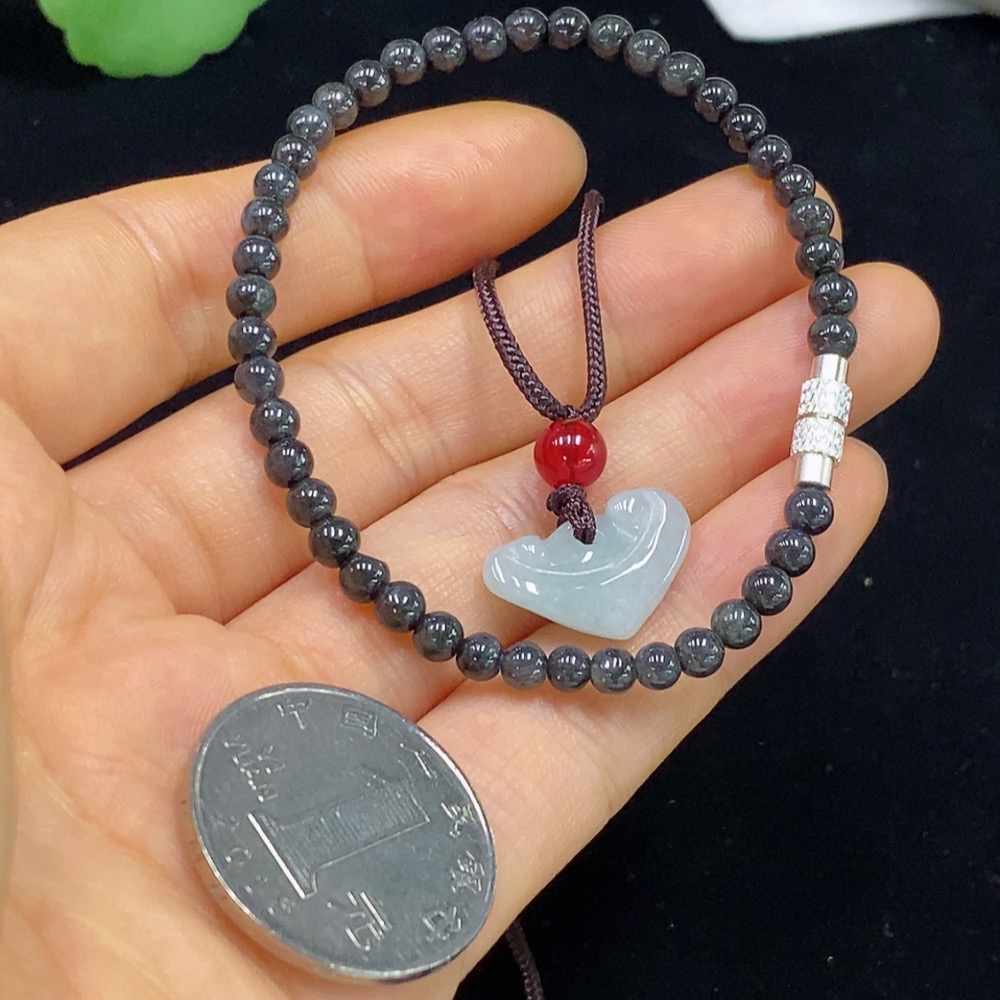 F35094019 Jadeite Bracelet/Ruyi Pendant Sell as a Lot Non-Gold