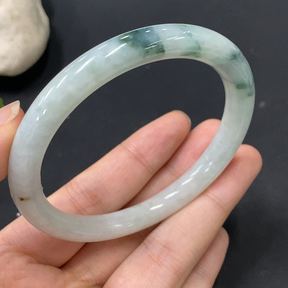 F29357873 Jadeite Round Bangle Size 59.3 Total Weight Approx. 37.55g
