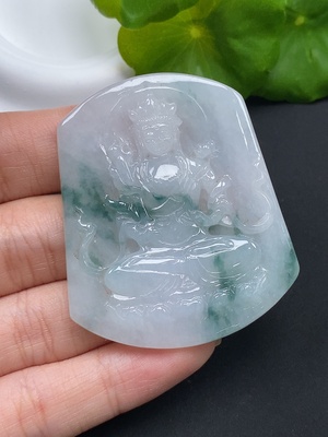 F45457556 翡翠挂件 总重约22.81g