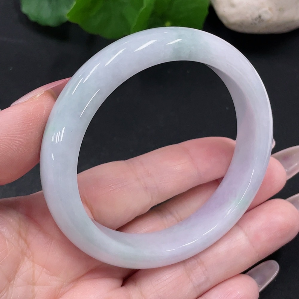 F35082673 Jadeite Round Bangle Size 55.9 Total Weight Approx. 56.9g