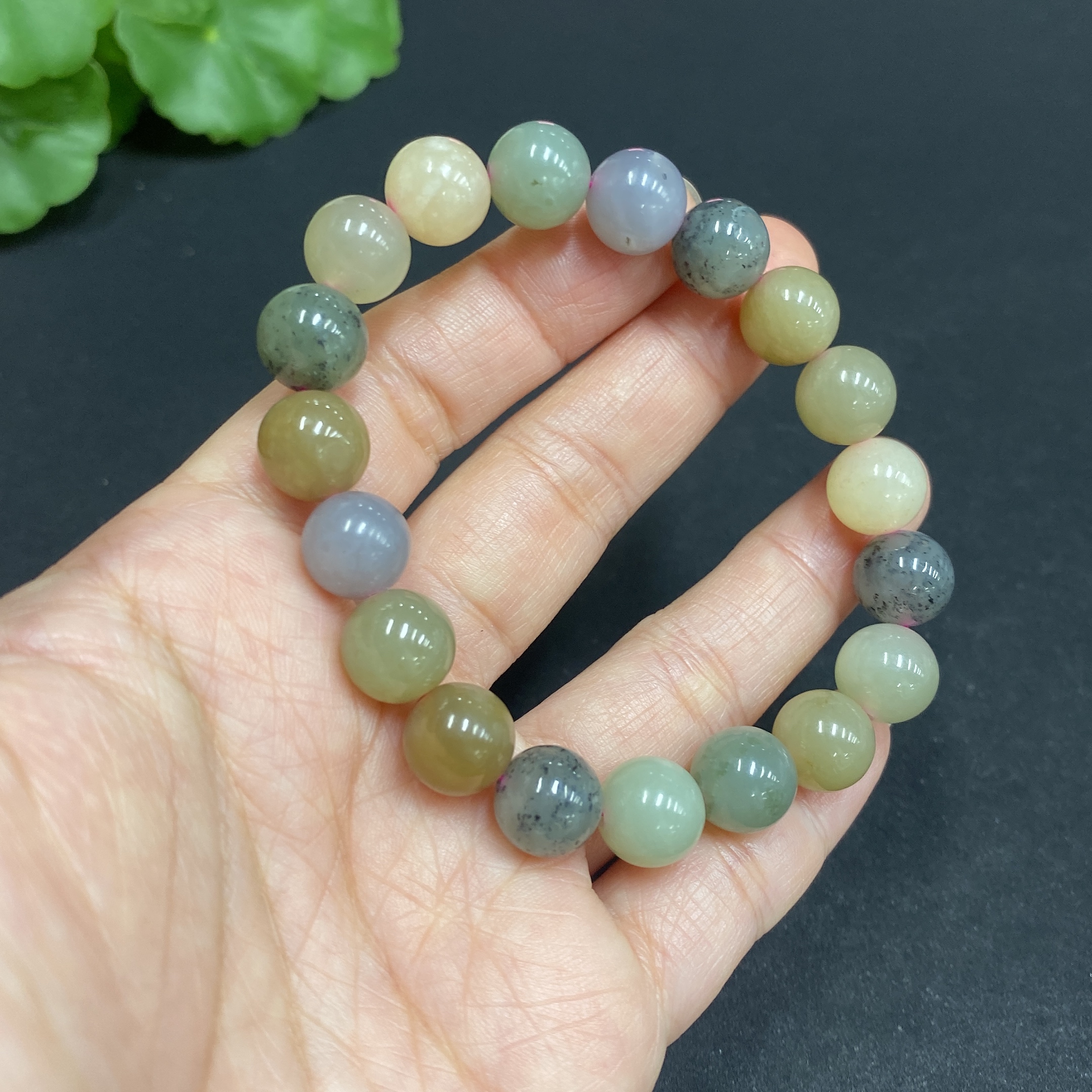 H34036701 Hetian Jade Bracelet, Approx. 9.8mm, Total Weight Approx. 28.1g