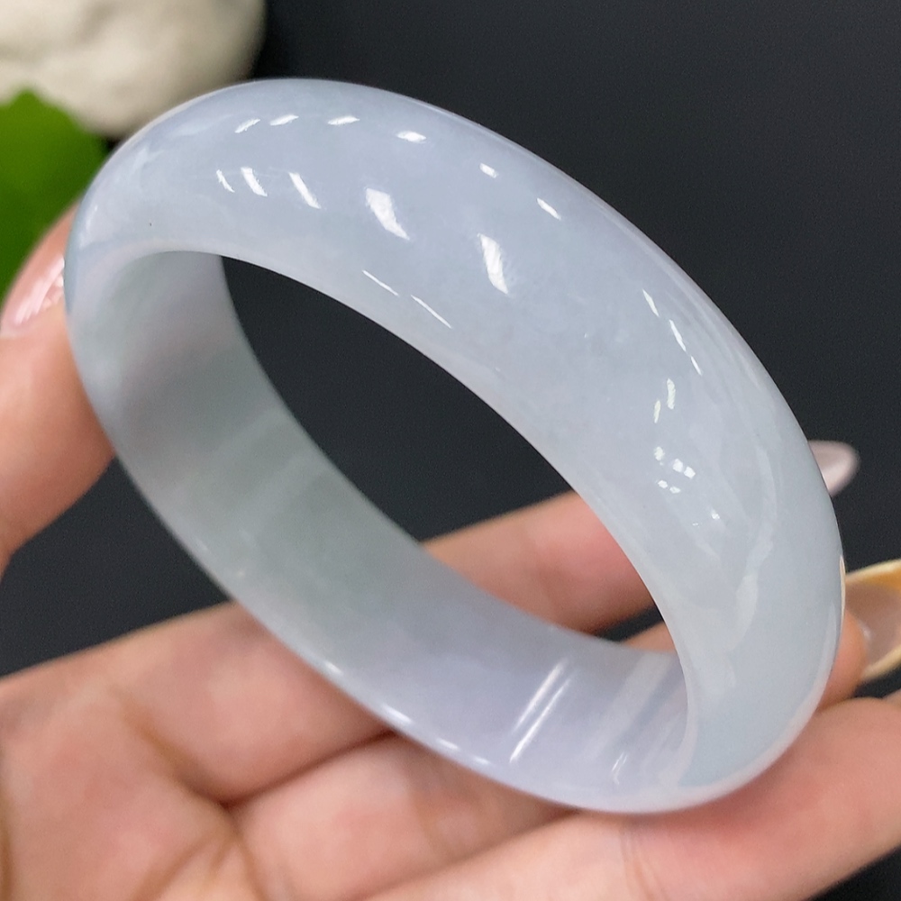 F29416553 Jadeite Round Bangle Size 56.5 Total Weight Approx. 60g