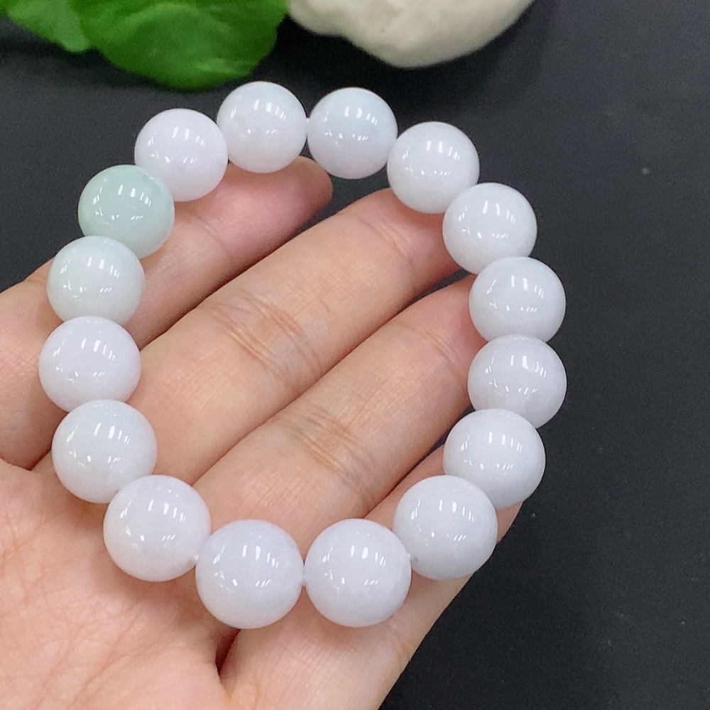 F32824642 Jadeite Bead Necklace approximately 11.8mm with total weight about 46.5g