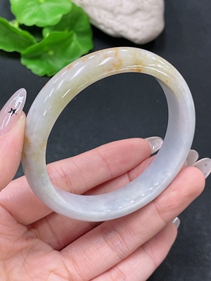 F35104699 Jadeite Round Bangle Size 55.9 Total Weight Approx. 50.5g