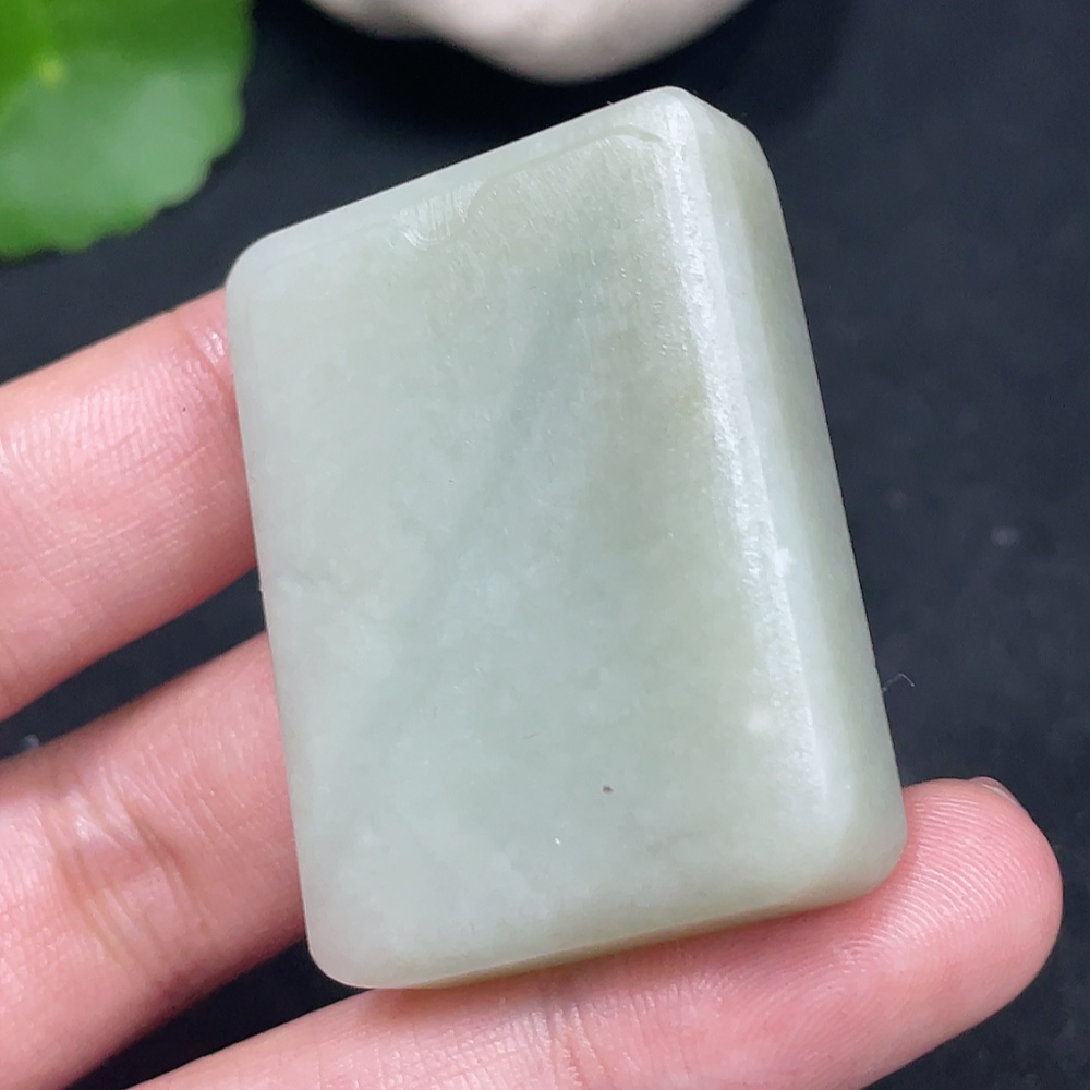 H31581404 Hetian Jade Pendant Plain Pendant Total Weight Approx. 34.3g