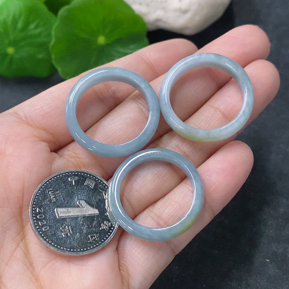 F34976356 Jadeite Ring Set Sell as a Lot