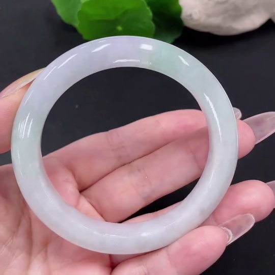 F34068246 Jadeite Round Bracelet Size 55.3 Total Weight Approx. 48.9g