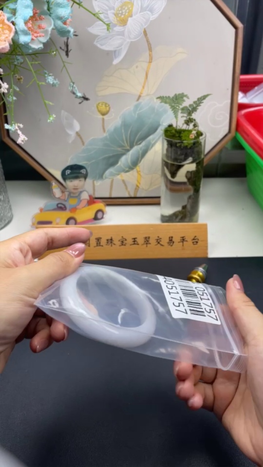 F34051757 Jadeite Round Bangle Size 56.4 Total Weight Approx. 67.5g