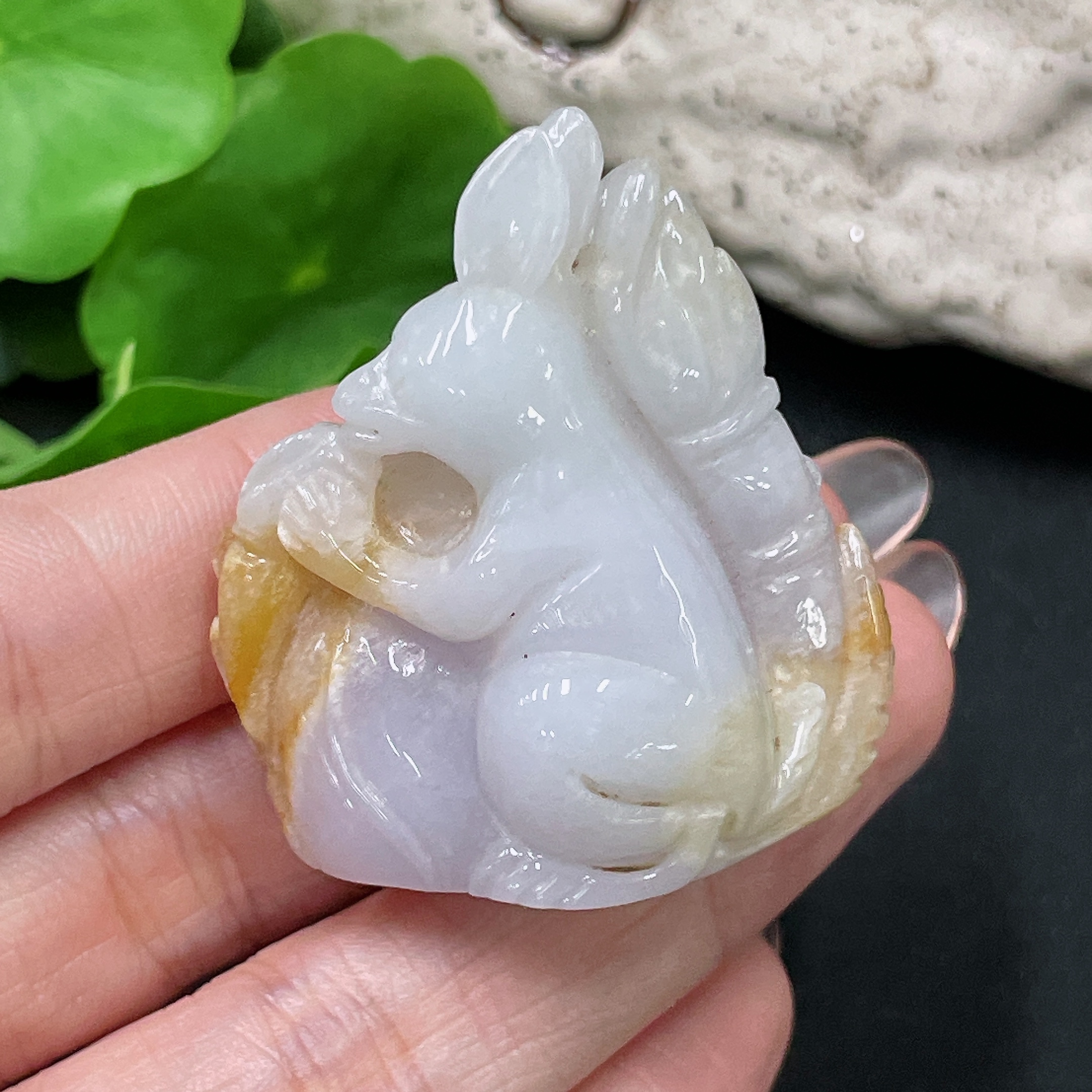 F34020324 Jadeite Pendant, color origin undetermined, total weight approximately 41g